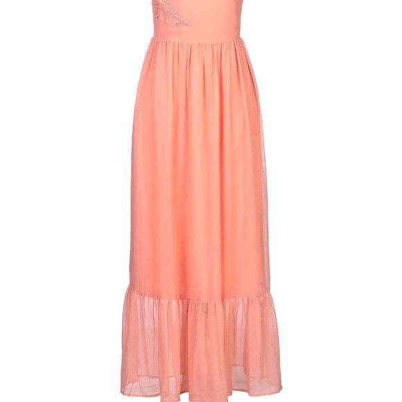 NWT coral maxi strapless dress size L - Picture 3 of 7